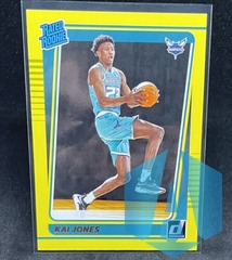 2021-22 Panini Donruss Rated Rookie Yellow Parallel Kai Jones #232 RC